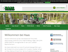 Tablet Screenshot of haas-maschinenbau.com